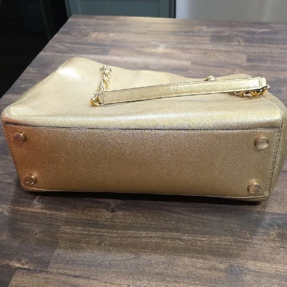 Michael Kors Gold Tote Bag - Picture 3 of 5